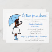 Brautdusche Einladung (Vorne/Hinten)