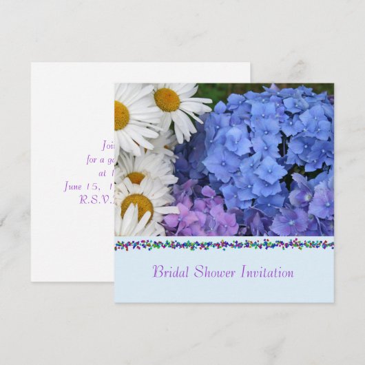 Brautdusche Einladung (Vorne/Hinten)