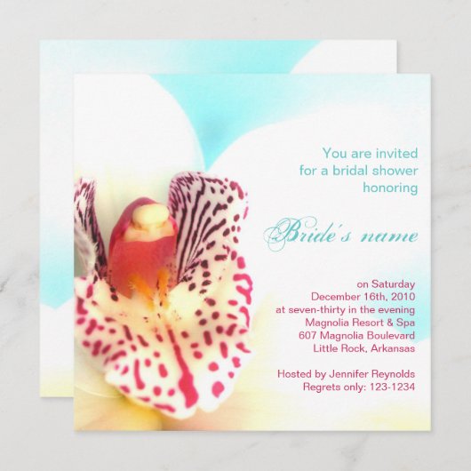 Brautdusche Einladung (Vorne/Hinten)