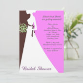 Brautdusche Einladung (Stehend Vorderseite)