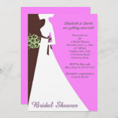 Brautdusche Einladung (Vorne/Hinten)