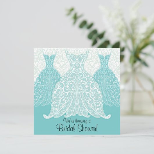 Brautdusche Einladung (Stehend Vorderseite)