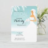 Brautdusche Einladung (Stehend Vorderseite)
