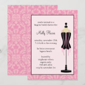 Brautdusche Einladung (Vorne/Hinten)