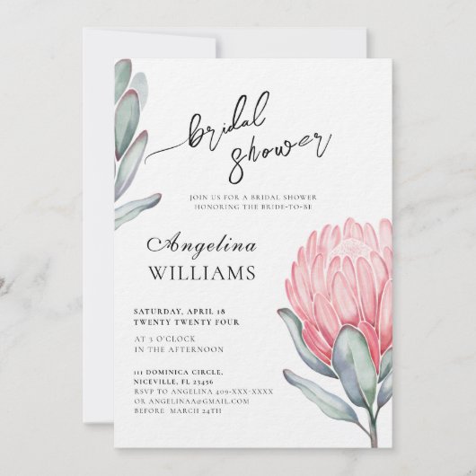 Brautdusche Einladung (Vorderseite)