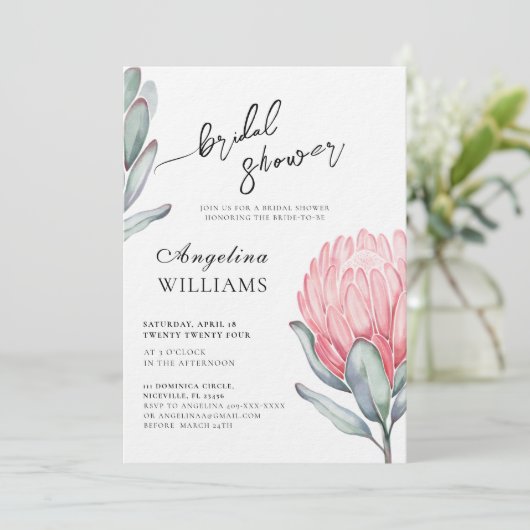 Brautdusche Einladung (Stehend Vorderseite)