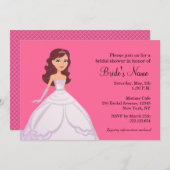 Brautdusche Einladung (Vorne/Hinten)