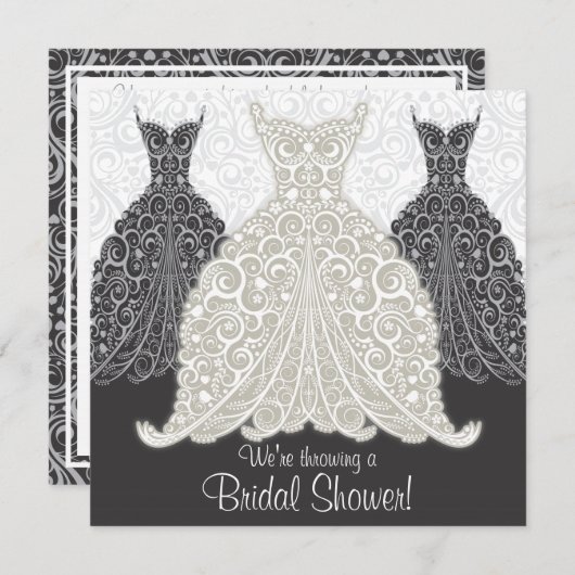 Brautdusche Einladung (Vorne/Hinten)