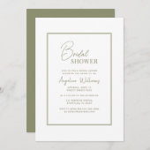 Brautdusche Einladung (Vorne/Hinten)