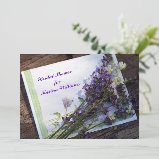 Brautdusche Einladung (Stehend Vorderseite)