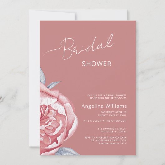 Brautdusche Einladung (Vorderseite)