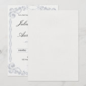 Brautdusche Einladung (Vorne/Hinten)