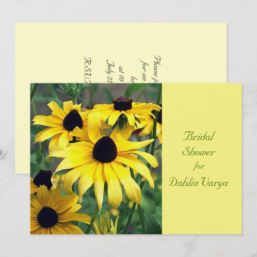 Brautdusche Einladung (Vorne/Hinten)