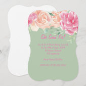 Brautdusche Einladung, Blumenladen Save The Date (Vorne/Hinten)
