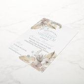 Brautdusche Einladung, BOHO Brautparty Folieneinladung (Gedreht)