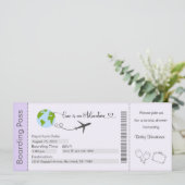 Brautdusche Einladung, Braut zur Einladung (Stehend Vorderseite)