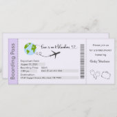 Brautdusche Einladung, Braut zur Einladung (Vorne/Hinten)