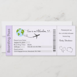 Brautdusche Einladung, Braut zur Einladung