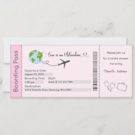 Brautdusche Einladung, Braut zur Einladung