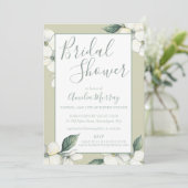 Brautdusche Einladung, Dogwood Blüten (Stehend Vorderseite)