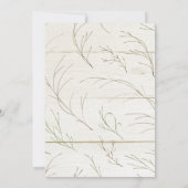 Brautdusche Einladung - Elegante Messe Grün (Rückseite)