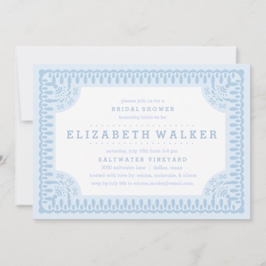 Brautdusche Einladung | Fiesta Olé (Vorderseite)