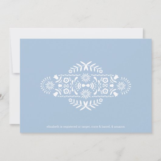 Brautdusche Einladung | Fiesta Olé (Rückseite)