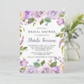 Brautdusche Einladung Frühling Wasserfarbe (Stehend Vorderseite)