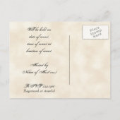 Brautdusche Einladung Herbst Weinleder (Rückseite)