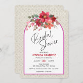 Brautdusche Einladung Herbstfarben (Vorne/Hinten)