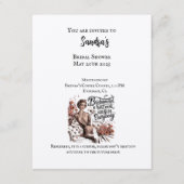 Brautdusche Einladung Karte Vintager Stil (Vorderseite)