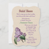 Brautdusche Einladung Lilacs (Rückseite)