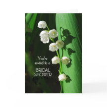 Brautdusche Einladung Lily of the Valley
