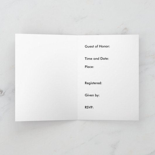 Brautdusche Einladung Lily of the Valley (Innenseite)