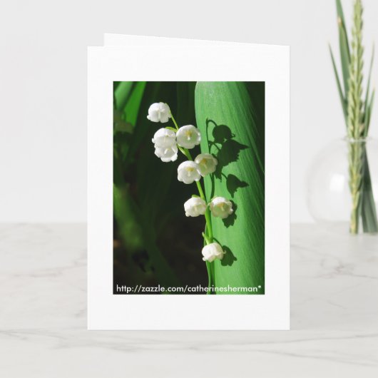 Brautdusche Einladung Lily of the Valley (Rückseite)