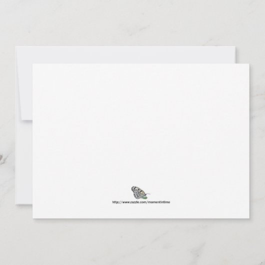 Brautdusche Einladung mit Hochzeitskuchen (Rückseite)