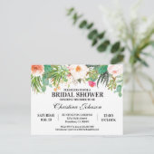 Brautdusche Einladung mit Sukkulenten, Kakteen Postkarte (Stehend Vorderseite)