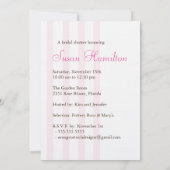 Brautdusche Einladung | Rosa und Farbe (Rückseite)