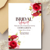 Brautdusche Einladung Rotes Brautparty