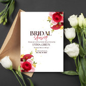 Brautdusche Einladung Rotes Brautparty