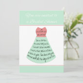 Brautdusche Einladung Sprichwörter Hervorragende E (Stehend Vorderseite)