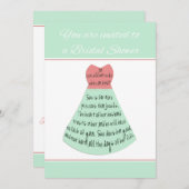 Brautdusche Einladung Sprichwörter Hervorragende E (Vorne/Hinten)