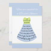 Brautdusche Einladung Sprichwörter Hervorragende E (Vorne/Hinten)