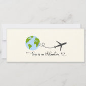 Brautdusche Einladung, Verlobung Einladung (Rückseite)