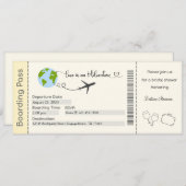 Brautdusche Einladung, Verlobung Einladung (Vorne/Hinten)