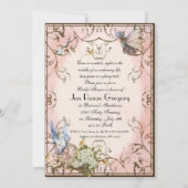 Brautdusche Einladung Verzauberte Fee Prinzessin (Rückseite)