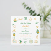 Brautdusche frisch vom Markt Einladung (Stehend Vorderseite)