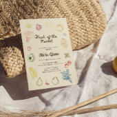 Brautdusche frisch vom Markt Einladung