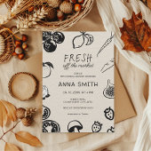 Brautdusche frisch vom Markt Einladung