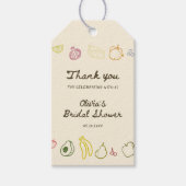 Brautdusche frisch vom Markt Geschenkanhänger (Vorderseite)